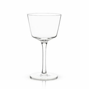 ViskiÂ® Angled Crystal Nick & Nora Glass
