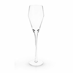 ViskiÂ® Angled Crystal Prosecco Glass