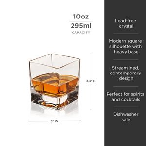 Viski® Braque Crystal Rocks Glass