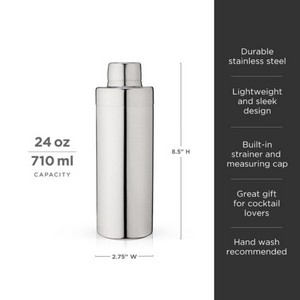 Viski® Element Stainless Cocktail Shaker