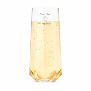ViskiÂ® Faceted Crystal Stemless Champagne Flute