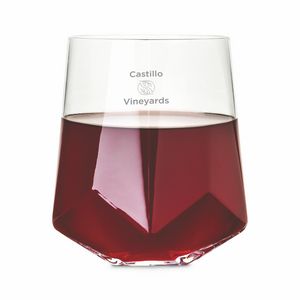 ViskiÂ® Faceted Crystal Wine Glass