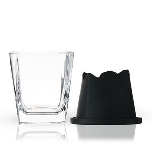 ViskiÂ® Glacier Mountain Ice Mold Rocks Glass Set