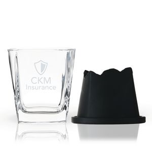 ViskiÂ® Glacier Mountain Ice Mold Rocks Glass Set