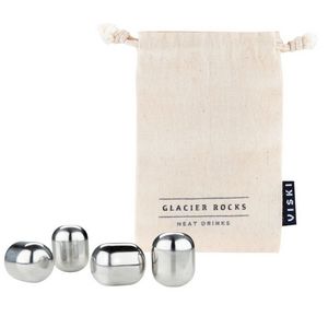 ViskiÂ® Glacier RocksÂ® Stainless Steel Wine Globes
