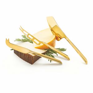 Viski® Gold Cheese Knives