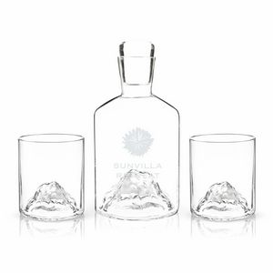 ViskiÂ® Mountain Decanter and Tumblers