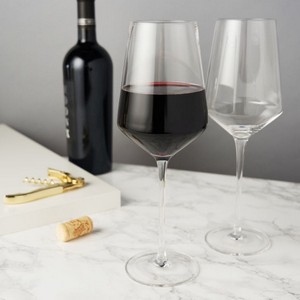 ViskiÂ® Raye Angled Crystal Bordeaux Glass