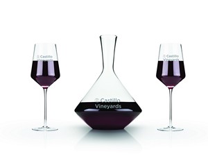 ViskiÂ® Raye Angled Crystal Bordeaux Set