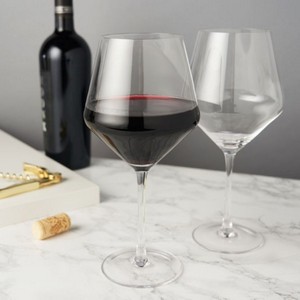 ViskiÂ® Raye Angled Crystal Burgundy Glass