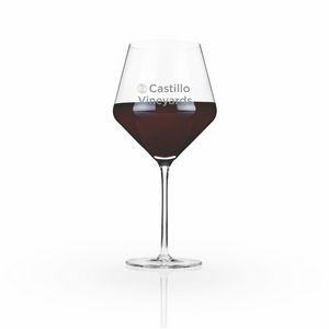 ViskiÂ® Raye Angled Crystal Burgundy Glass