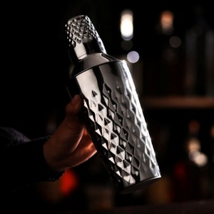 ViskiÂ® Stainless Steel Faceted Cocktail Shaker
