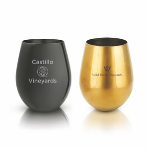 ViskiÂ® Stemless Metal Wine Tumbler