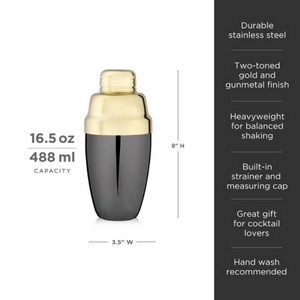 Viski® Two-Toned Heavyweight Shaker