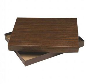 Walnut Foil Award Plaque Presentation Box