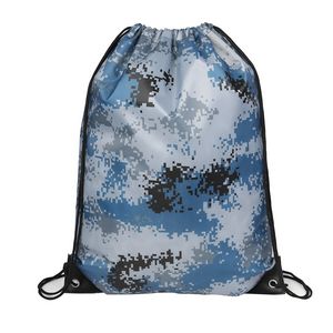 Waterproof 210D Camo Drawstring Bag
