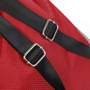 Waterproof Drawstring Backpack With Mesh Pockets