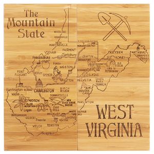West Virginia Puzzle Coaster Set