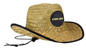 Western Cowboy Straw Hat w/Custom Patch