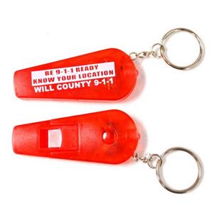 Whistle LED Keychain