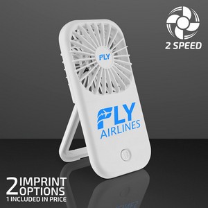 White Fan with Kickstand