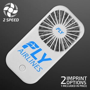White Fan with Kickstand