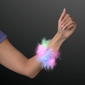 White Feather Blinky Bracelet - BLANK