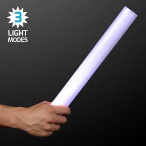 White LED Foam Sticks 16" Cheer Sticks - PRINTED