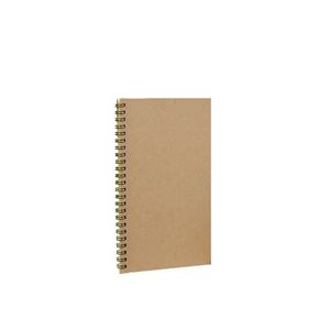 White Paper Card Spiral Business Notebook