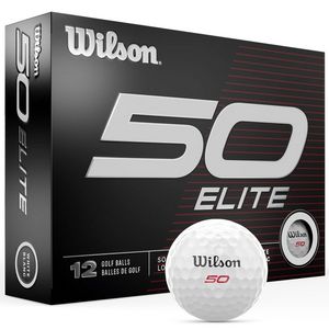 Wilson Fifty Elite Logo Golf Balls - 1 Dozen/1Pole