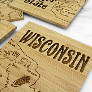 Wisconsin Puzzle Coaster Set