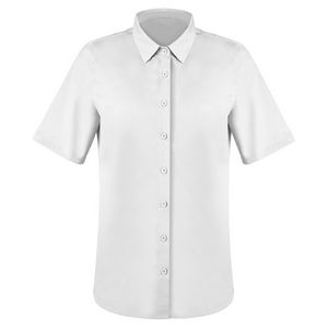 Women's Button Down Short Sleeve Twill Shirt
