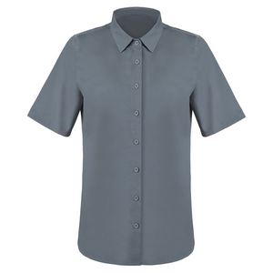 Women's Button Down Short Sleeve Twill Shirt
