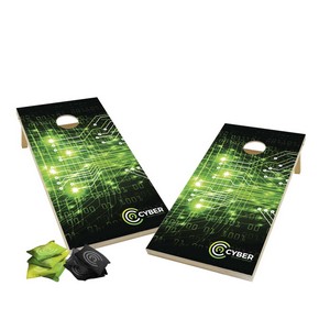 Wood Cornhole with 8 Dye Sublimated Bean Bags