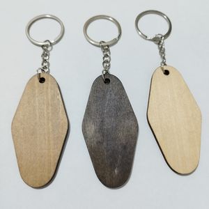 Wood Motel Keychain