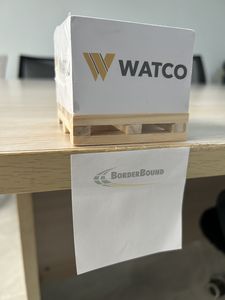 Wooden Pallet Cube Sticky Notes