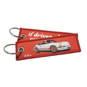 Woven Keychain with Metal Ring