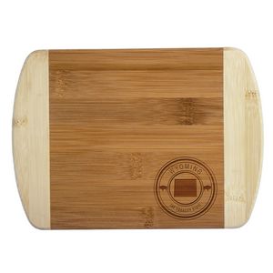 Wyoming State Stamp 2-Tone Bar Board