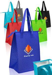 Zipper Insulated Lunch Tote Bags