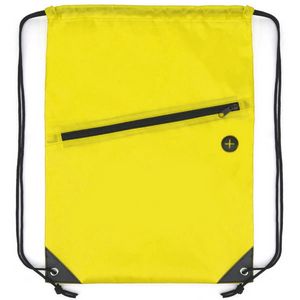 Zipper Pocket Drawstring Backpack