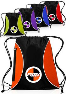 Zipper Side Drawstring Backpacks