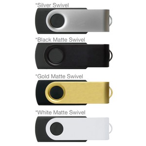 iClick® Gold Swivel USB Flash Drive 32GB